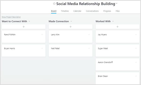 בניית מערכות יחסים במדיה חברתית אסאנה