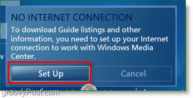 Windows 7 Media Center - הגדר